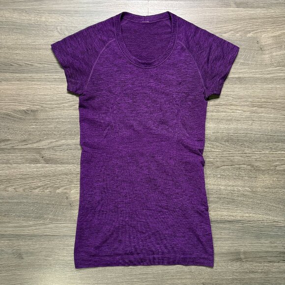 Lululemon Women's Swiftly Tech Short Sleeve Crew - Purple - Picture 2 of 6
